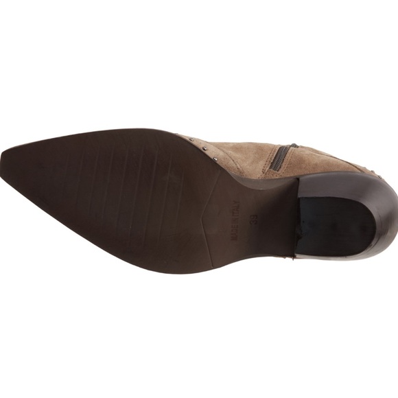 New! EMANUELE CRASTO Suede Western Italian Leather Boots Sz 8 - Picture 6 of 6